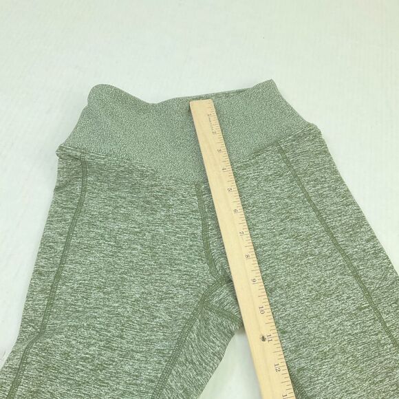 Victorias Secret Pink Cozy High Rise Leggings Green Pull On Side Pockets Size XS - Picture 8 of 12
